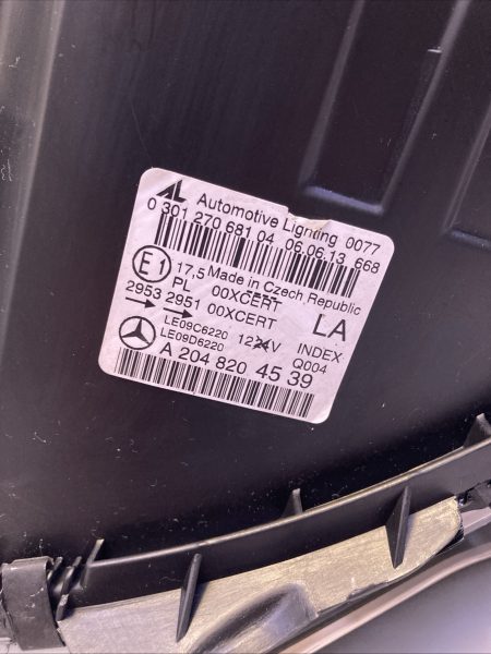 Mercedes C Class W204 Left Headlight - Image 5
