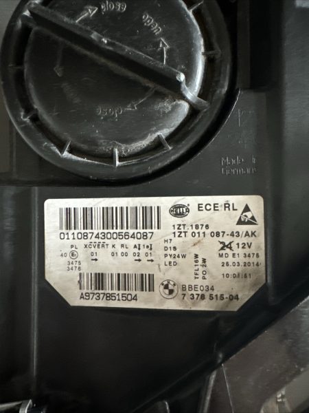 Bmw 5 Series F10 Left Adaptive Headlight - Image 3
